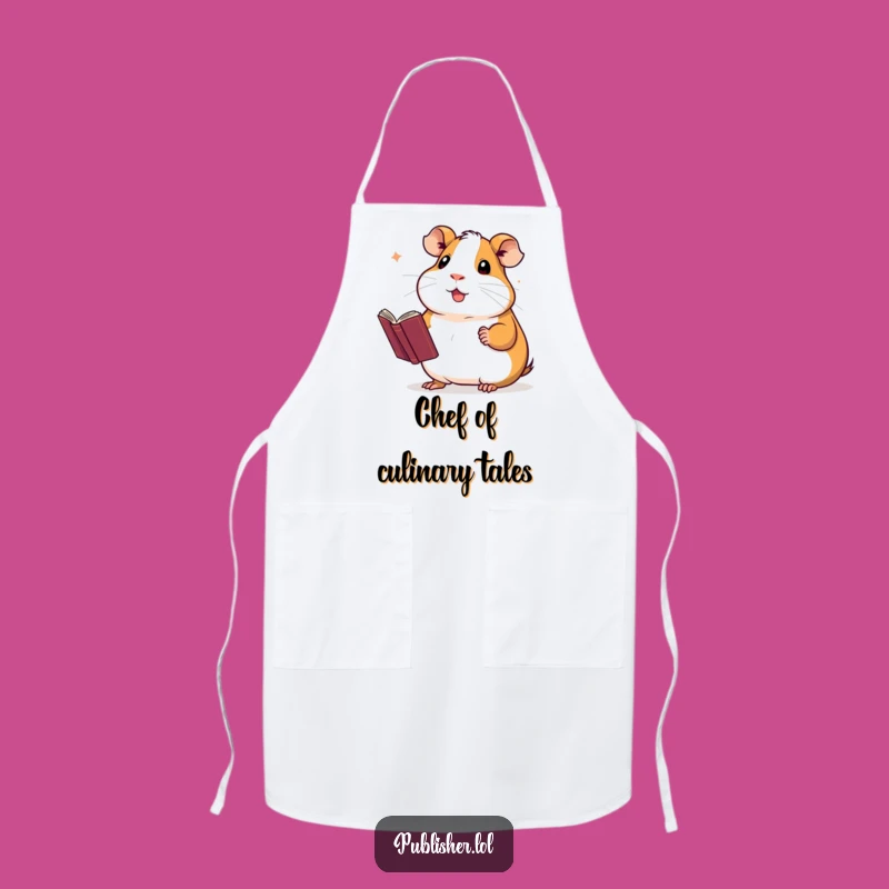 Funny Guinea Pig Author Apron: Cook Up a Storm, Write with Flair