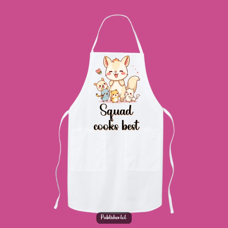 Funny Teamwork Animal Apron: Cook Up Fun with Your Crew!
