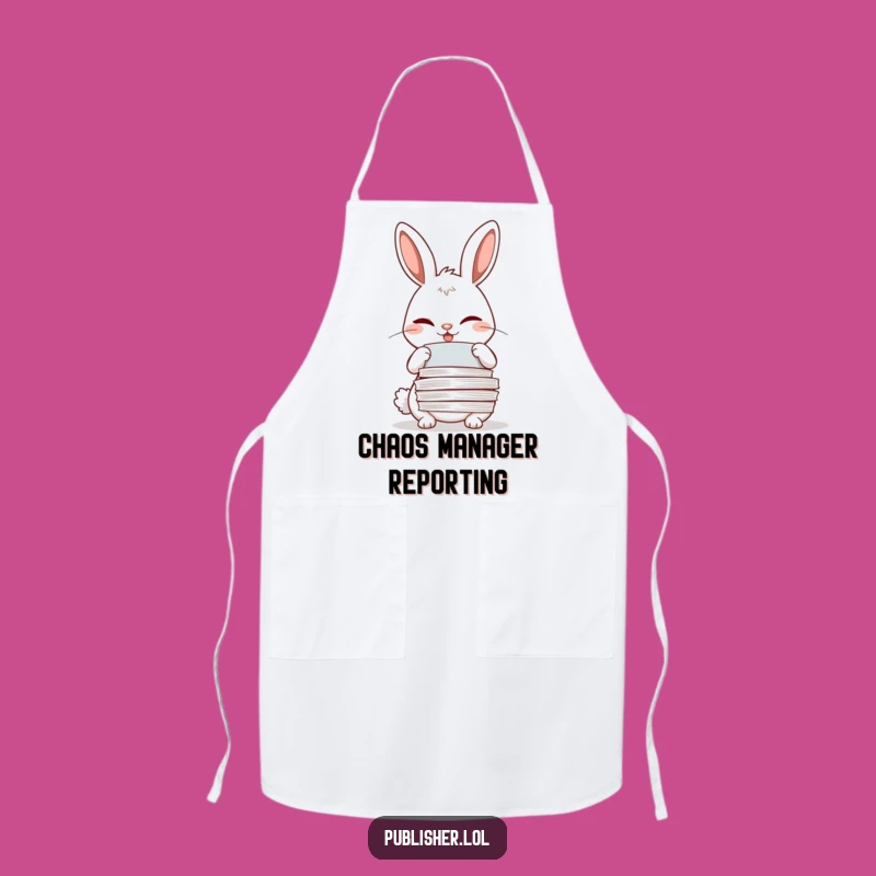 Funny Winking Rabbit Apron: Meticulous Kitchen Humor for a Perfect Gift