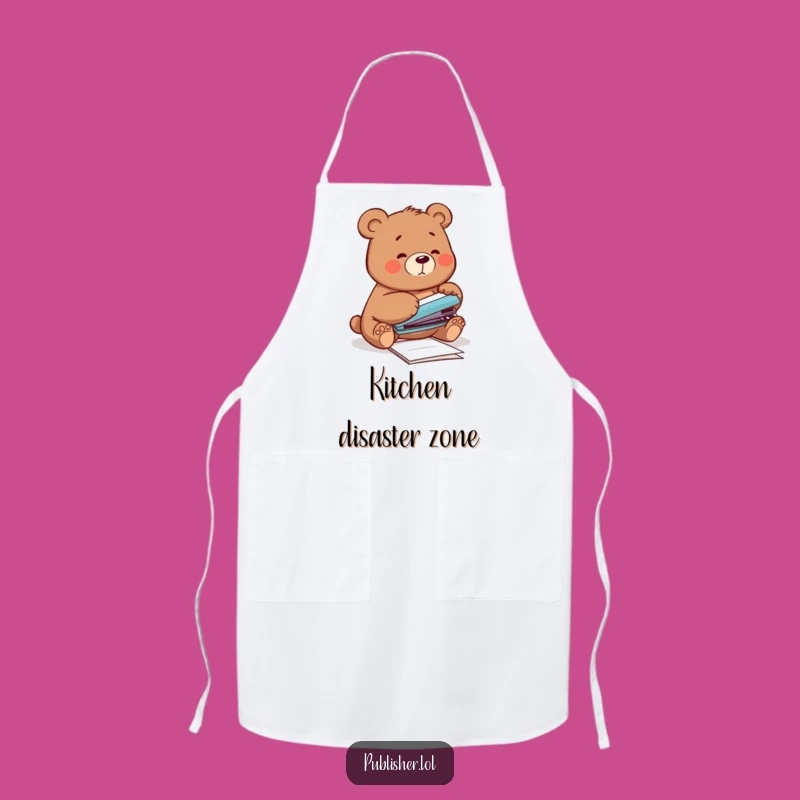 Funny Bear Kitchen Apron - Embrace Culinary Clumsiness with Humor