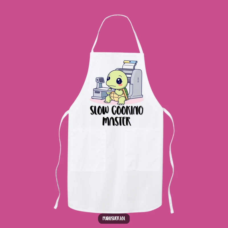 Funny Turtle Chef Apron - Craft Your Creations with Thoughtful Flair