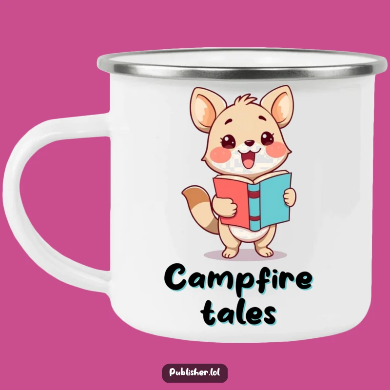 Funny Adorable Animal Book Presenter Camping Mug - Adventure & Hilarious Gift