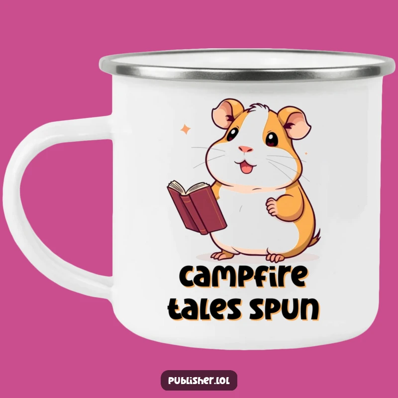 Funny Guinea Pig Camp Mug: Sip and Celebrate Your Literary Wins