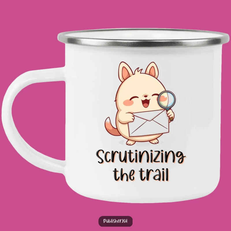 Durable Funny Detective Animal Camping Mug: Adventure and Answers