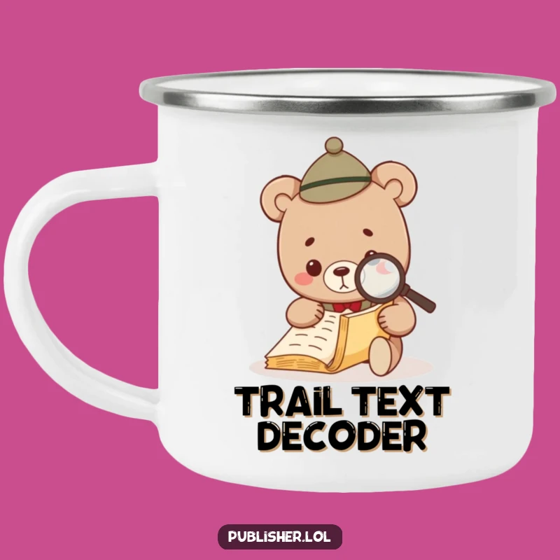 Funny Bear Investigator Camping Mug - Hilarious Explorer's Literary Mug