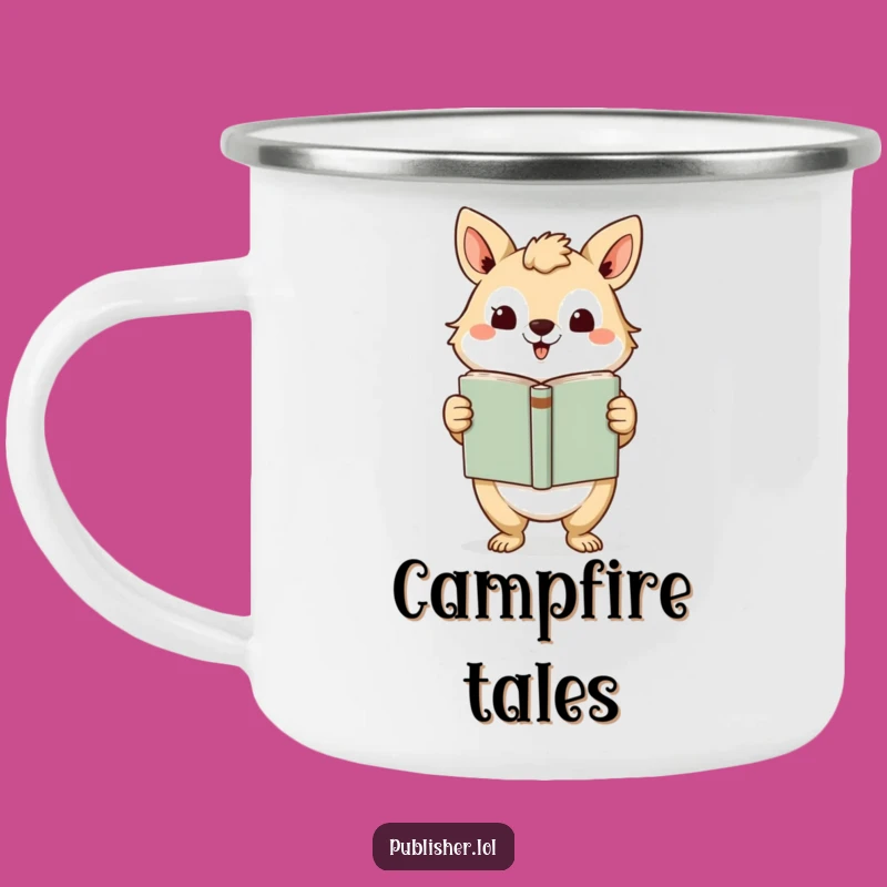 Funny Campfire Tales Mug: Humorous Outdoor Drinkware for Book Lovers