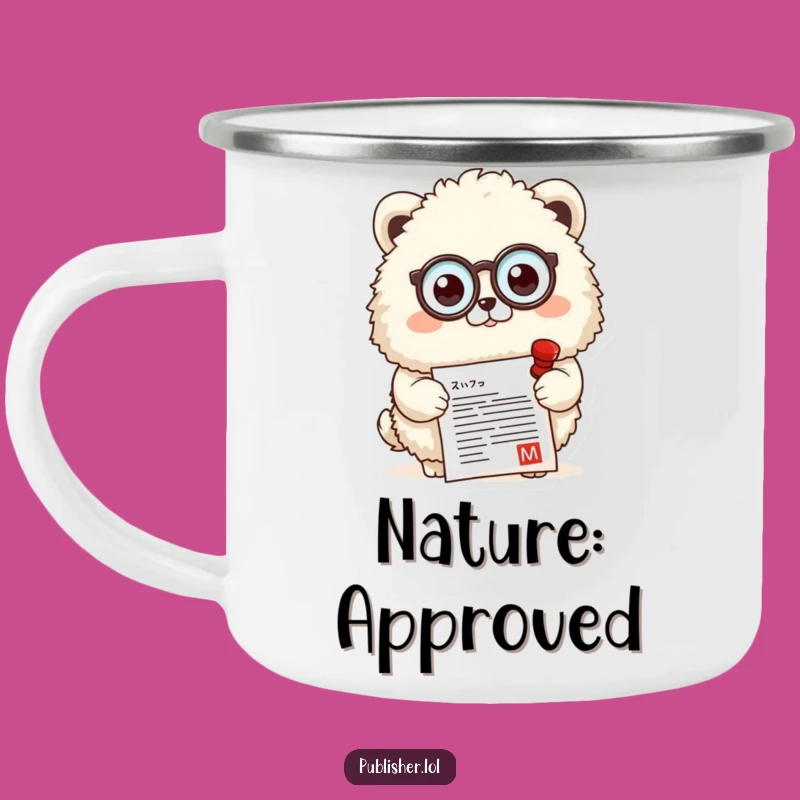 Funny Official Stamp Camping Mug - Approved for Outdoor Adventures!