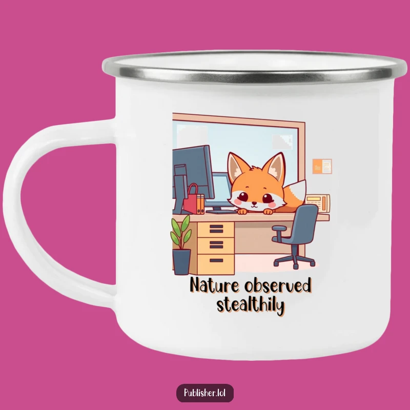 Funny Fox Camping Mug - Adventure-Ready Humor for the Trail