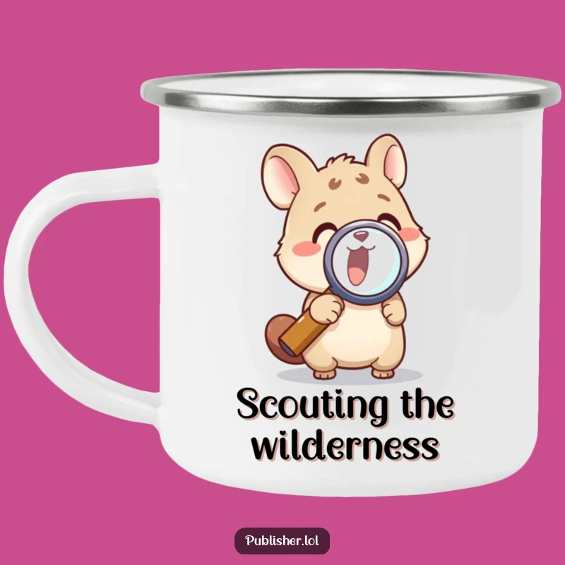 Funny Animal Magnifying Camping Mug - Explore the Great Outdoors!
