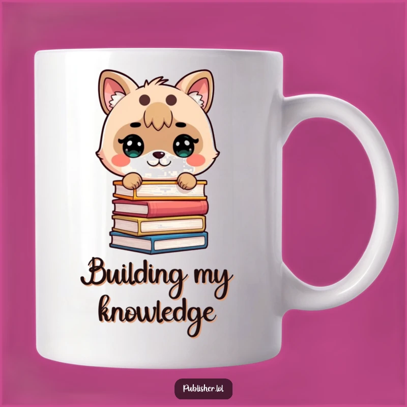 Funny Bookworm Stack Mug - Perfect Gift for Avid Readers!