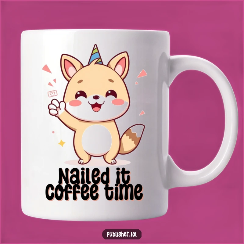 Funny Approved Animal Mug: Cheerful Celebrate Design, Perfect Gift for Approval Seekers