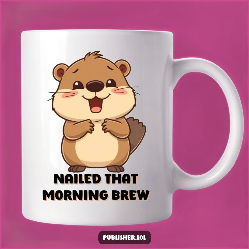 Funny Beaver Deal Maker Mug - Celebrate Success with Humorous Business Gift