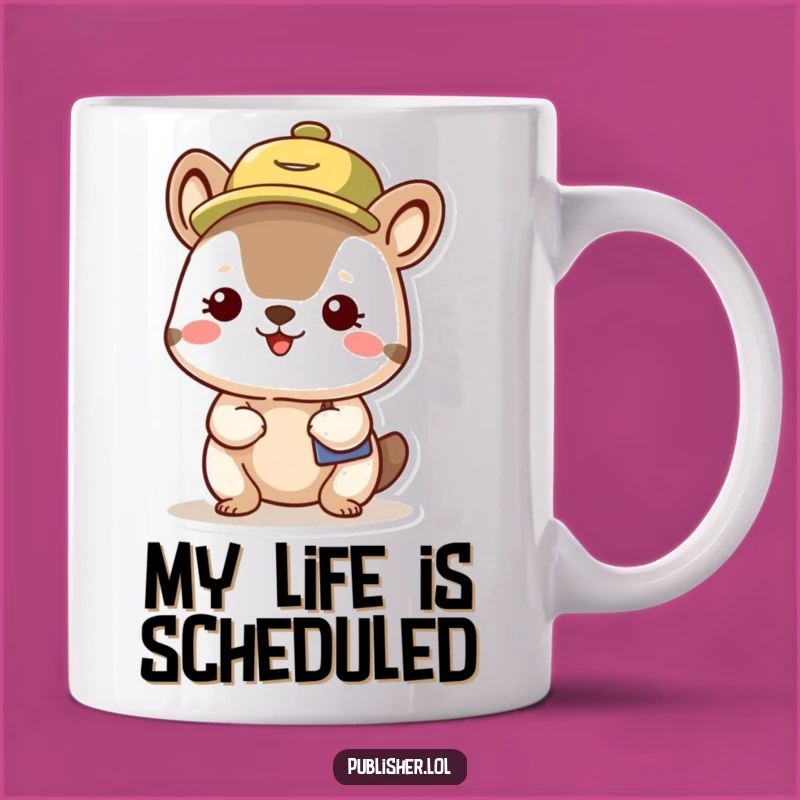 Funny Busy Bee Animal Mug - A Perfectly Organized Character Funny Gift