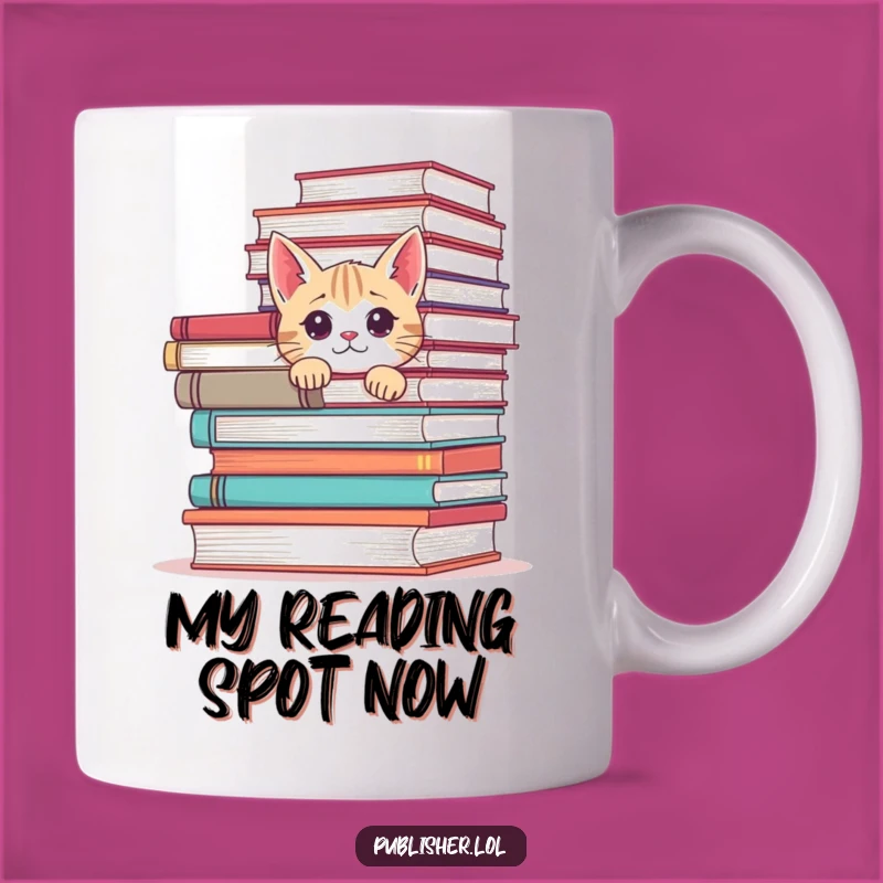 Funny Cat Books Mug: A Hilarious Gift for Feline Book Lovers