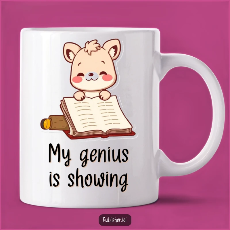 Funny Nodding Animal Manuscript Mug - Hilarious Writer's Approval Gift