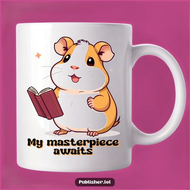 Funny Guinea Pig Author Mug: Hilarious Gift for Proud Writers