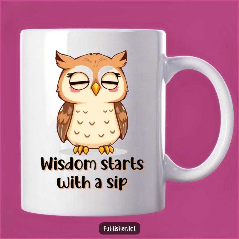Funny Owl Book Lover Mug: Thoughtful Approval Gift for Readers