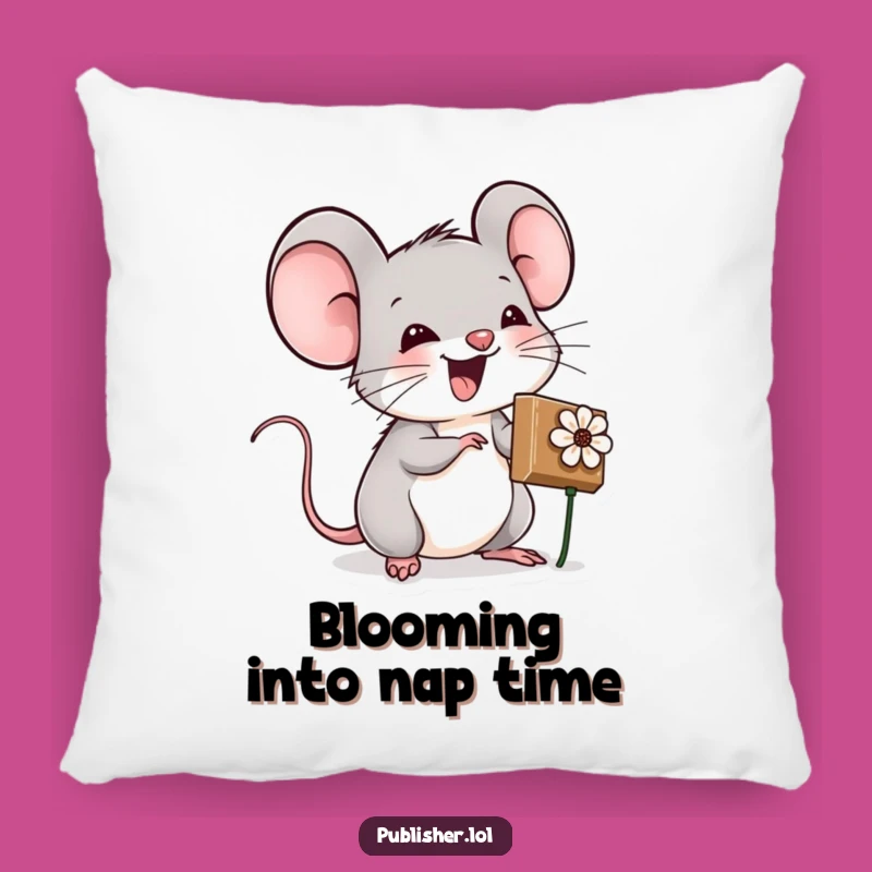 Funny Mouse Craft Pillow: Add Comfort to Your Creative Corner