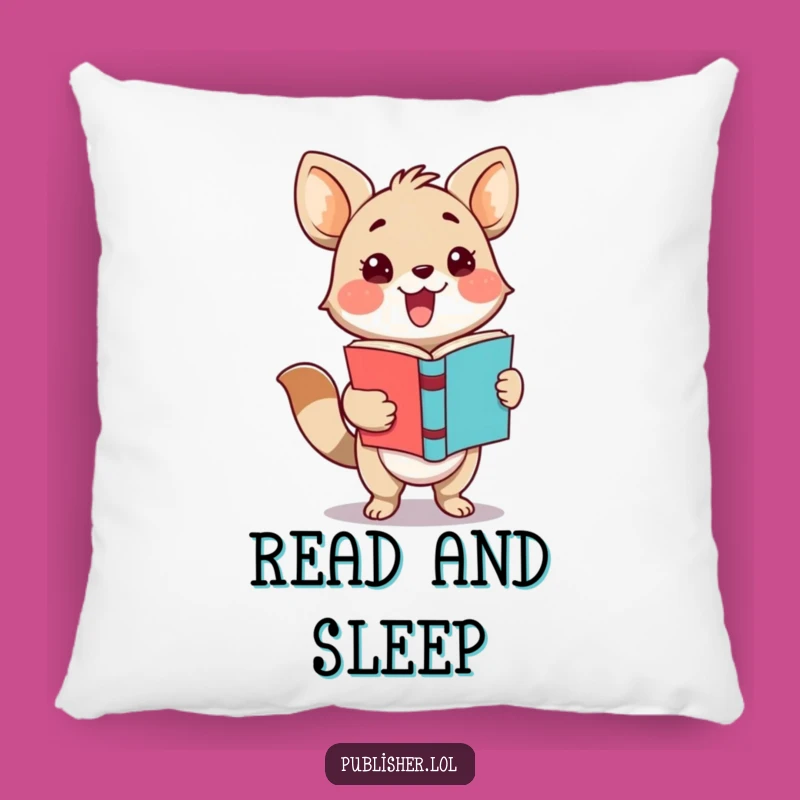 Funny Adorable Animal Book Presenter Pillow - Comfy & Hilarious Decor Gift