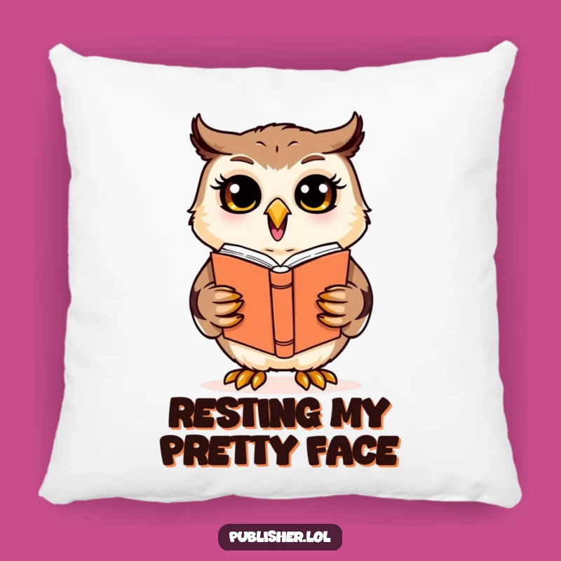 Funny Owl Designer Pillow: Cozy Comfort for the Enthusiastic Creative