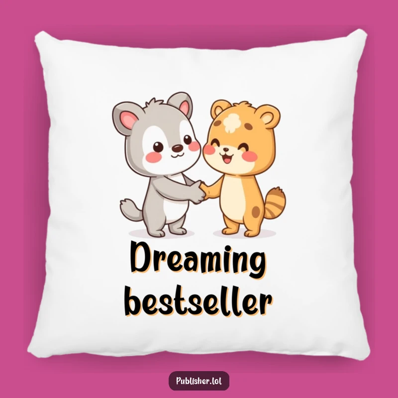 Soft Funny Author Pillow: Cuddly Cushion for Book Lovers, Perfect Gift