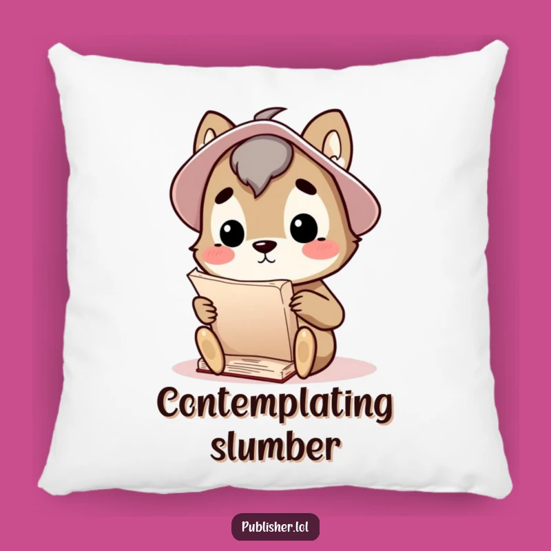 Soft Funny Scholar Animal Pillow: Cuddle Up with Knowledge