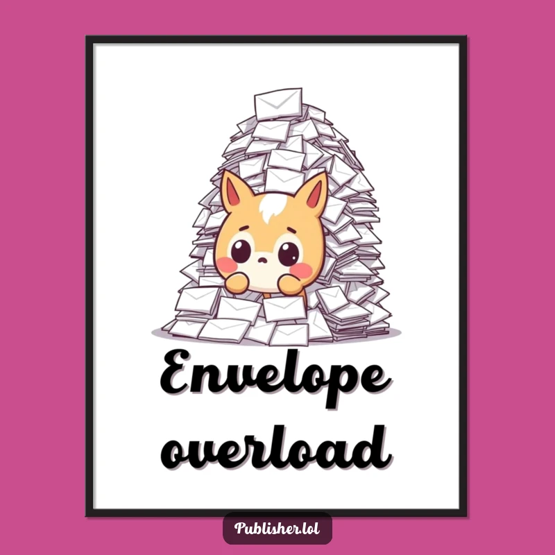 Funny Mail Shock Digital Art - Humorous Animal Print for Surprise Lovers