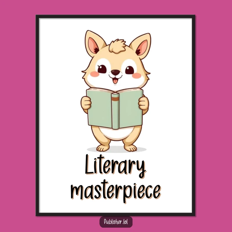 Funny Book Lover Digital Art: Humorous Wall Decor for Literary Spaces