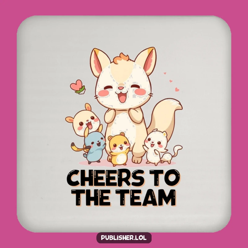 Funny Teamwork Animal Coasters: For Your Favorite Crew