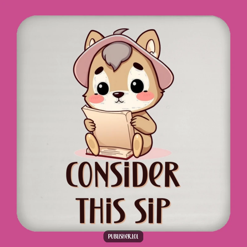 Funny Scholar Animal Coasters: Protect Surfaces with Wit