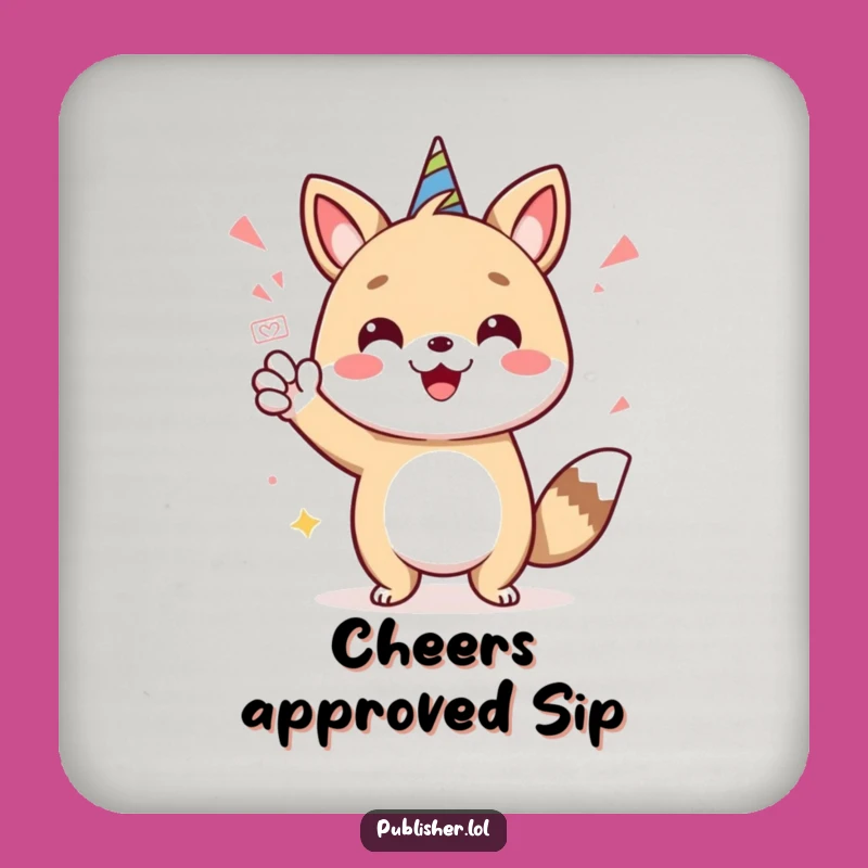 Funny Approved Animal Coaster: Protect Surfaces with Hilarious Celebrate Design, Funny Gift