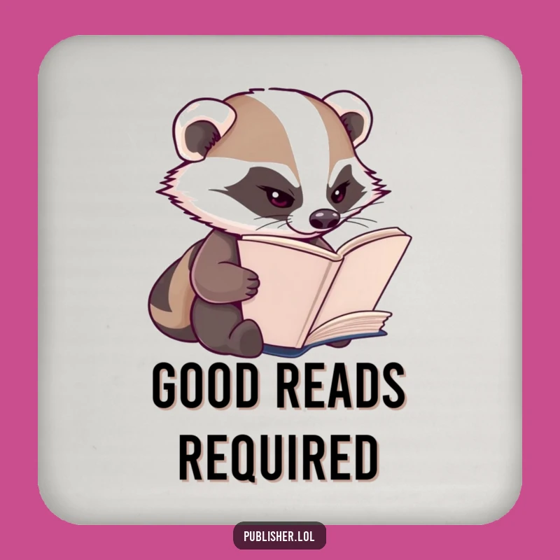 Funny Badger Drink Coaster: Protect Surfaces with Diligence and This Hilarious Accessory