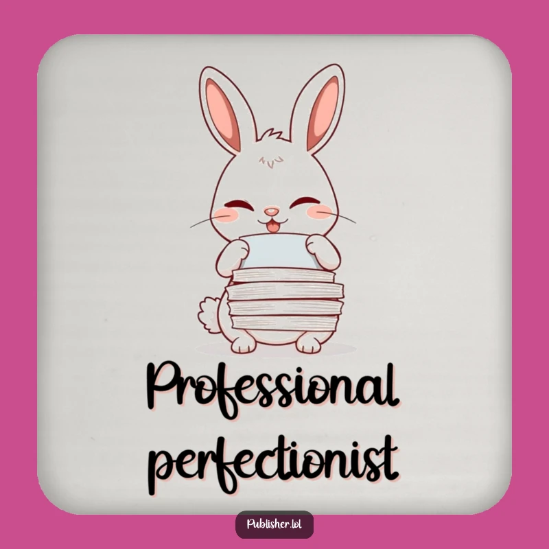 Funny Winking Rabbit Coaster: Meticulous Desk Protection for a Perfect Gift