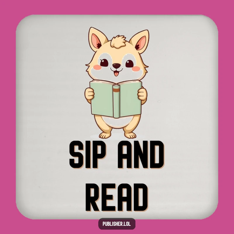 Funny Bookworm Coasters: Humorous Set for Literary Drink Protection