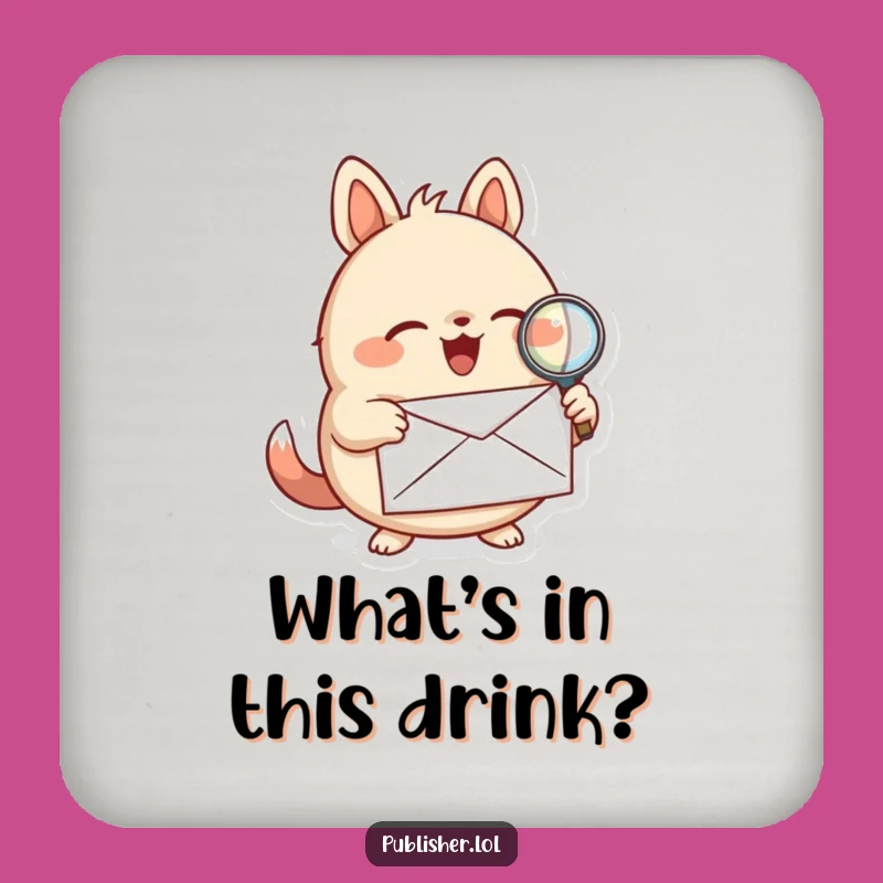 Funny Detective Animal Coasters: Protect Your Surfaces with Clues