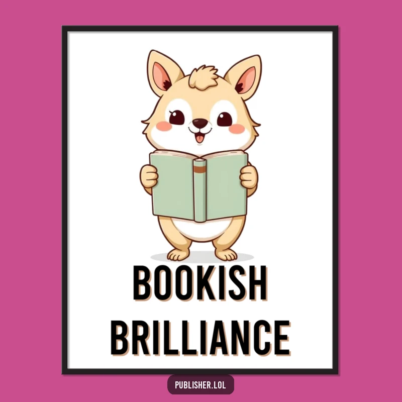 Funny Author's Premiere Poster: Humorous Wall Art for Book Lovers