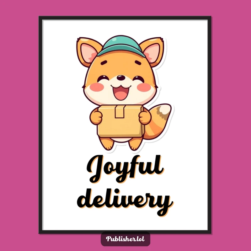 Funny Delivery Pal Poster - Decorate with Joyful Deliveries!