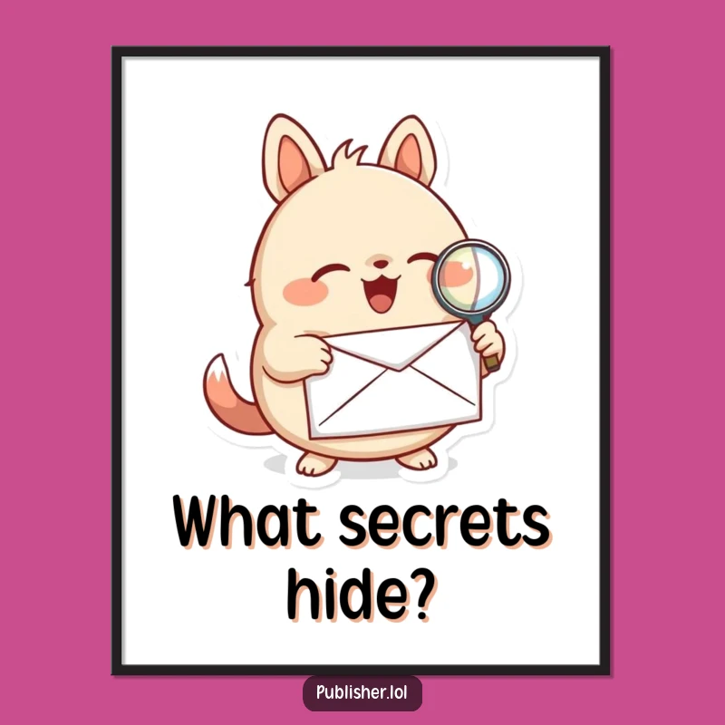 Funny Detective Animal Poster: Add Intrigue to Your Walls