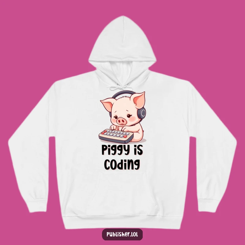 Funny Piglet Gamer Hoodie: Cozy & Hilarious Gift For Keyboard Warriors!