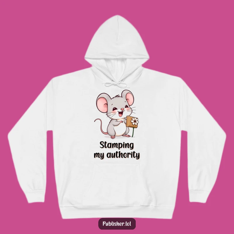 Cozy Funny Mouse Crafter Hoodie: Warmth for Your Creative Soul
