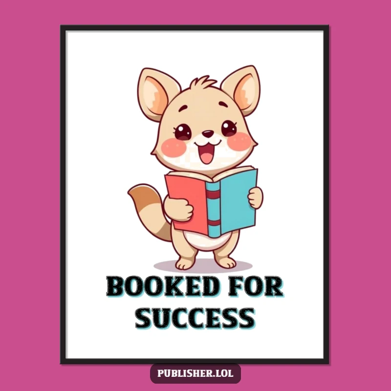 Free Printable Wall Art: Book Lover Animal Decor, Downloadable Art for Literary Enthusiasts