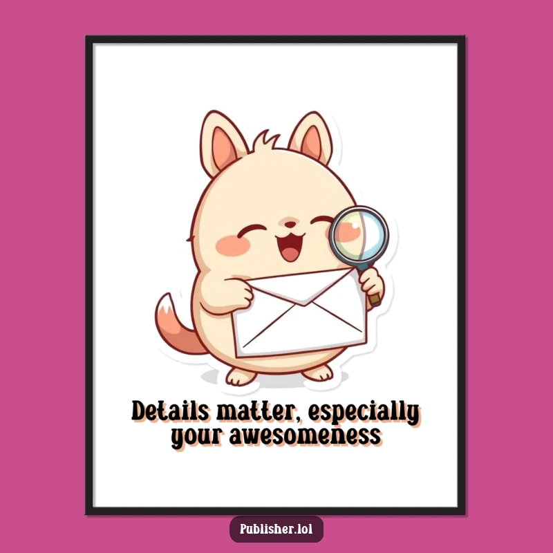 Quirky Free Printable Wall Art: Animal Letter Detective, Fun Downloadable Decor for Enthusiasts