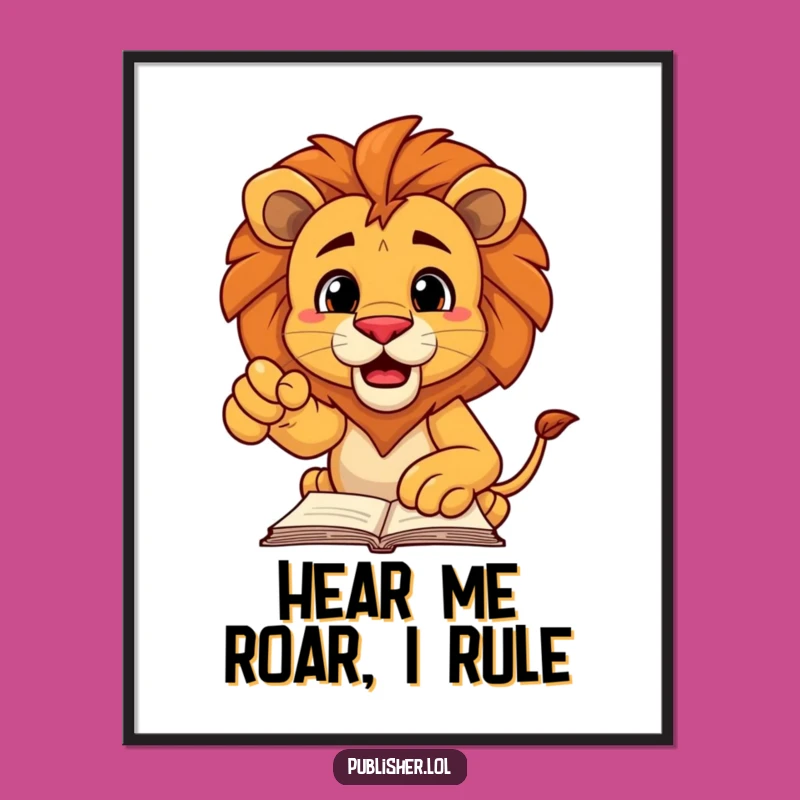 Free Printable Lion's Decree Wall Art: Funny Downloadable Decor for Bold Spaces