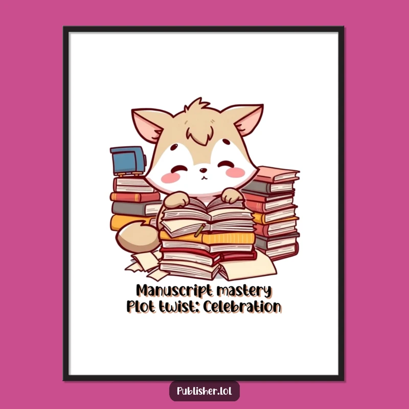 Free Printable Wall Art: Focused Animal Manuscript Humor for a Dedicated Space