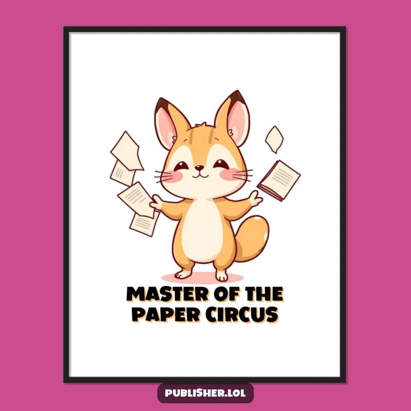 Free Printable Wall Art: Hilarious Juggling Animal Decor, Downloadable for a Comical Home Accent