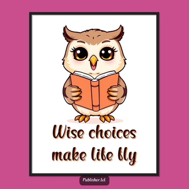Free Printable Wall Art: Owl's Cover Critique Corner - Funny Downloadable Decor Gift