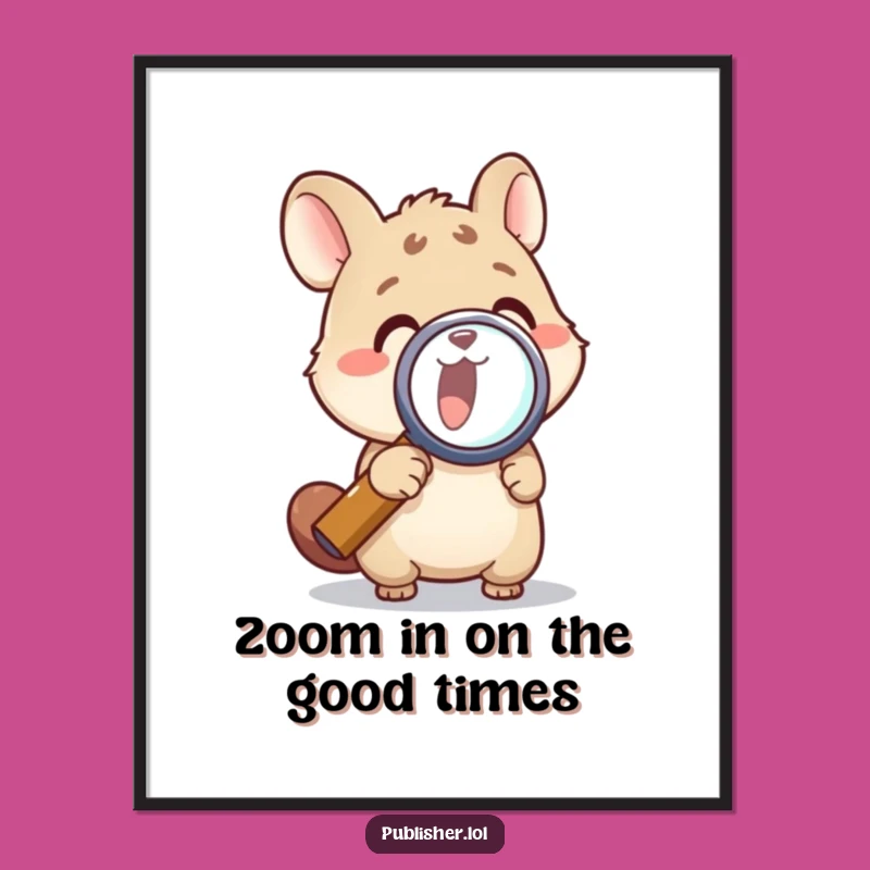 Free Printable Wall Art: Magnifying Animal Humor for Detailed Decor Lovers