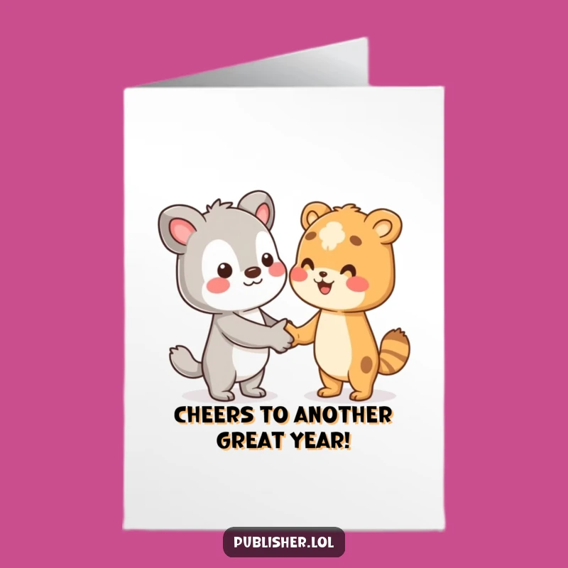 Free Printable Birthday Card: Animal Meets Author, Funny Book Lover Downloadable Gift