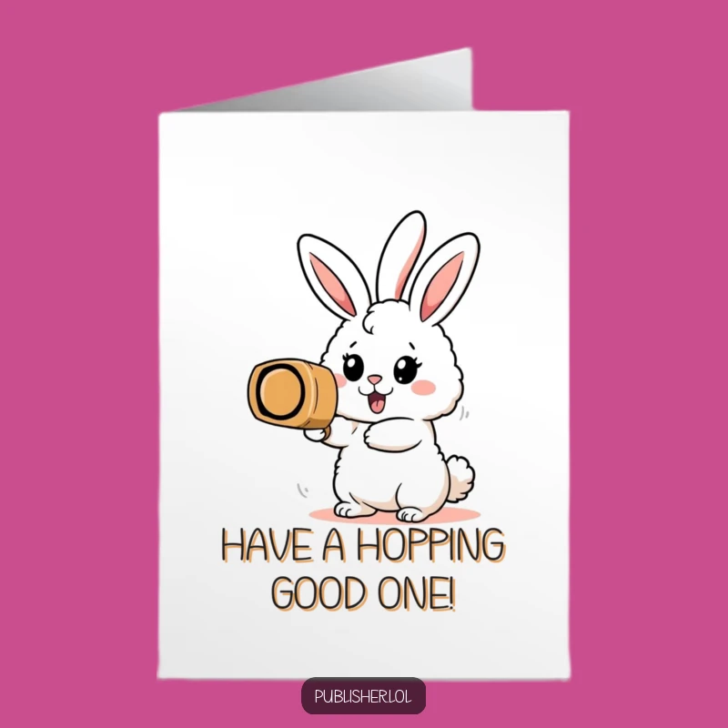 Joyful Free Printable Birthday Card: Bunny Stamps Big Fun! Downloadable Cheer
