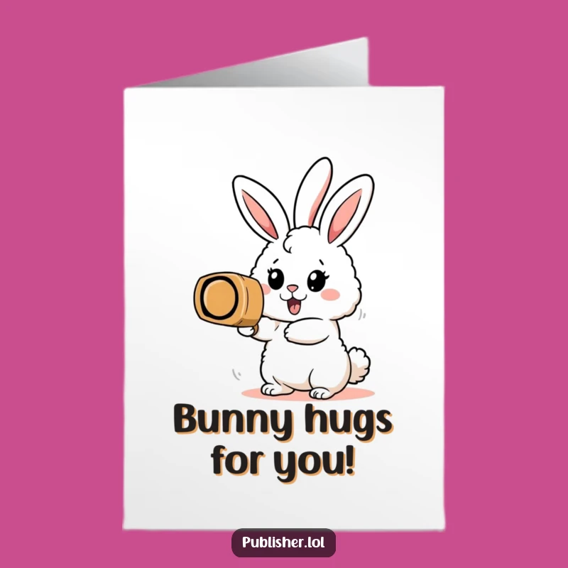 Official Free Printable Congrats Card: Bunny Stamps Victory! Downloadable Seal